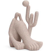 Escultura Abaporu em poliresina areia 13x19 cm. 