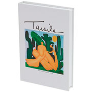 Caixa livro em Canvas Antropofagia off white 28x20 cm 