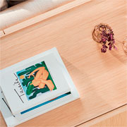 Caixa livro em Canvas Antropofagia off white 28x20 cm 