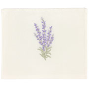 Toalha de algodão para lavabo lavanda lilias e branco 50x30 cm 