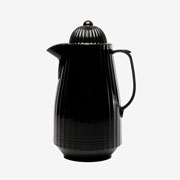 Garrafa térmica com ampôla em vidro Mini preta 400 ml 