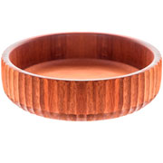 Bowl de Madeira Acácia Canelado 30,5x06 cm 