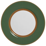 Prato de cerâmica raso Celebrate verde 29 cm 