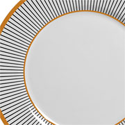 Prato de cerâmica sobremesa Ritz preto 21 cm 