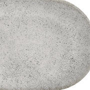 Travessa de cerâmica Concrete cinza 34 cm 