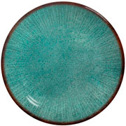 Prato de cerâmica raso Coup Síria verde 29 cm 