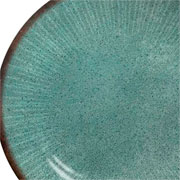 Prato de cerâmica sobremesa Coup Síria verde 21 cm 