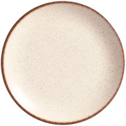 Prato de cerâmica sobremesa coup Vanilla bege 21 cm 
