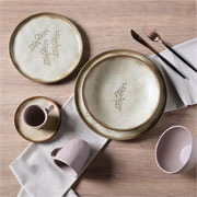 Prato fundo em cerâmica bio nativa bege 22 cm 