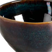 Bowl de cerâmica orgânico oceano azul 558 ml 