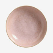 Prato fundo em cerâmica Bio litchi rosa 22 cm 