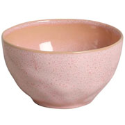 Bowl de cerâmica orgânico Litchi rosa 558 ml 