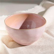 Bowl de cerâmica orgânico Litchi rosa 558 ml 