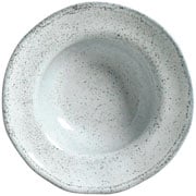 Prato de cerâmica de entrada Orgânico Echo cinza 19 cm 