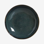 Prato fundo em cerâmica Bio Oceano azul 22 cm 