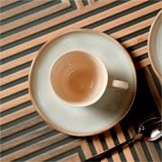 Xícara de cerâmica de café com pires Bio Raio bege 170 ml 