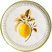 Prato de cerâmica de sobremesa Bio Lemon 21,5x02 cm 