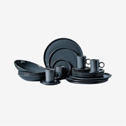 Aparelho de jantar em cerâmica Basic Dove cinza 20 peças 