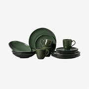 Aparelho de jantar em cerâmica Daily Calm verde 16 peças 