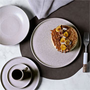 Aparelho de jantar em cerâmica Basic Sandy areia 20 peças 