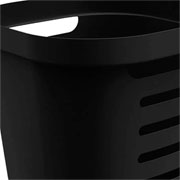 Cesto de roupa Cub flex preto 46 litros 