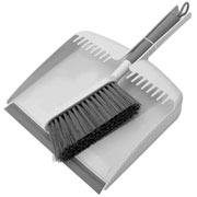 Pá e escova de limpeza Flow bege fechado 36 cm 