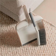 Pá e escova de limpeza Flow bege fechado 36 cm 