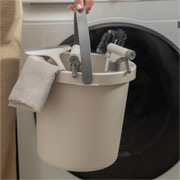 Balde flow bege com capacidade para 8,5 litros 