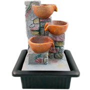 Fonte decorativa Cascata 01 led colorida bivolt 21x17x25cm 