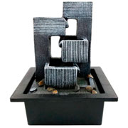 Fonte decorativa Cascata 01 led branco bivolt 21x17x25 cm 