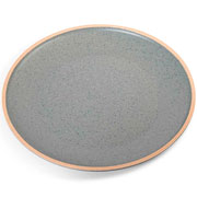 Prato de Melamina de Sobremesa Rustic Cinza 21 cm 