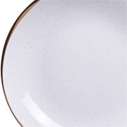 Prato de porcelana fundo Canyon branco 21 cm 