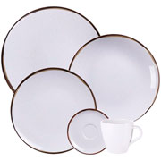 Aparelho de Jantar de Porcelana Canyon Branco 20 peças 