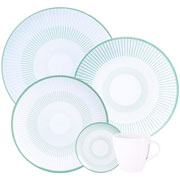 Aparelho de Jantar de Porcelana Lineare Verde 20 peças 