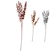 Folhas natalinas artificiais com glitter sortidas 78 cm. 