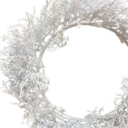 Guirlanda em PVC branca com led amarelo 90 cm 