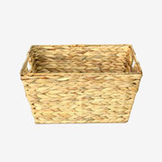 Cesto de fibra natural e seagrass com alça 36x25 cm 