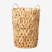 Cesto de fibra natural seagrass com alça 30x40 cm 