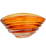 Centro de mesa murano âmbar 26x20x13 cm 