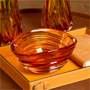 Centro de mesa murano âmbar 26x20x13 cm 
