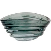 Centro de mesa murano cinza 26x20x13 cm 