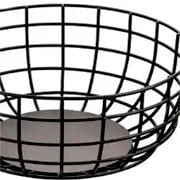 Centro de mesa de metal preto 25x10,5 cm 