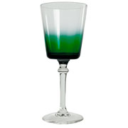 Taça de vidro degradê verde 335 ml 