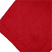 Guardanapo de algodão ponto ajour liso vermelho 42 cm 