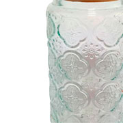 Pote de vidro Vintage com tampa de madeira 1000 ml 