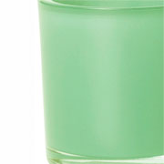 Vaso de vidro cilíndrico verde 14x14 cm 